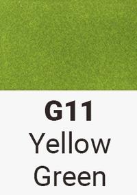 Sketchmarker Маркер двухсторонний "Brush", на спиртовой основе, цвет: G11 желто-зеленый