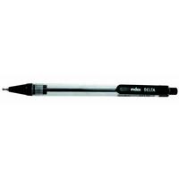 Index Ручка автоматическая шариковая &quot;Delta&quot;, прозрачный корпус, 0,7 мм, черная
