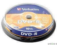 Verbatim Диск  DVD-R 4.7Gb 16x 10шт