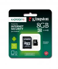 Kingston Micro SDHC 8Gb Class10 UHS-I (Kaspersky Edition)