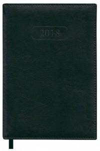Феникс + Ежедневник датированный на 2018 год "Эконом", А5, 176 листов, зеленый