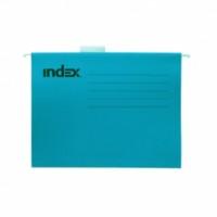Index Подвесная папка, А4, синяя, с табулятором