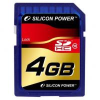 Silicon Power SecureDigital 4Gb  HC Class10 (SP004GBSDH010V10)
