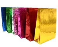 Айрис-Пресс Набор подарочных пакетов с голографией, цвет: микс, 24x18 см, 12 штук, AR637 (количество товаров в комплекте: 12)