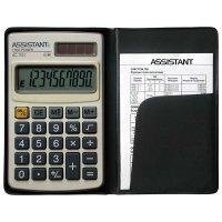 Assistant Калькулятор карманный "- AC-1103", 8-разрядный, серебристый
