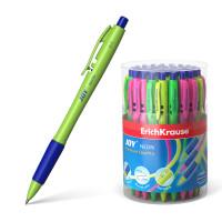 ErichKrause Ручка шариковая автоматическая "Ultra Glide Technology Joy Neon", синяя