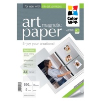 ColorWay Фотобумага  ART глянцевая &amp;quot;магнитная&amp;quot;, А4, плотность: 690 г/м2, 5 листов