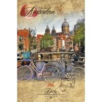 Канц-Эксмо Ежедневник датированный "Вокруг света. Прогулка по Амстердаму", А5, 176 листов