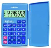 Casio Калькулятор карманный с крышкой "LC-401LV-BU", 8 разрядов, голубой
