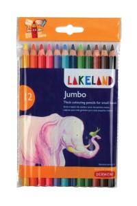 Derwent Набор цветных карандашей "Lakeland Jubmo", 12 цветов