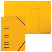 Durable Папка картонная на резинках, желтая