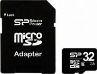 Silicon Power microSDHC 32Gb Class 6 + adapter