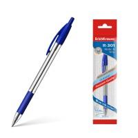 ErichKrause Ручка шариковая автоматическая "R-301 Classic Matic&Grip", синяя (в пакете)