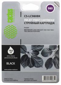 Cactus Картридж струйный CS-LC980BK черный (16мл)