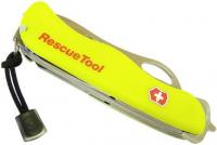 Victorinox Нож перочинный RescueTool One Hand 0.8623.MWN с фиксатором 15 фнк желтый люминисцентный