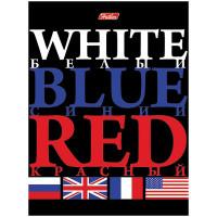 Hatber Бизнес-блокнот "Лайт. White Blue Red", А6, 160 листов