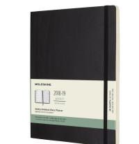 Moleskine Еженедельник "Academic WKNT XLS", черный, 208 страниц, 190x250 мм