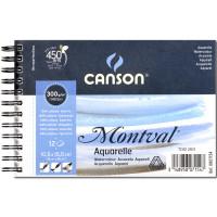 Canson Альбом для акварели на спирали "Montval", 105x155 мм, 12 листов, 300 г/м2