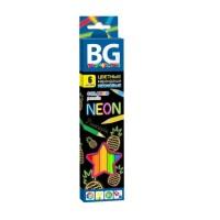 BG (Би Джи) Карандаши цветные "Neon", 6 цветов