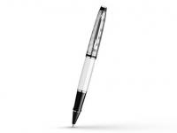 Ручка-роллер Waterman Expert 3 Deluxe White CT F чернила черные корпус белый S0952420
