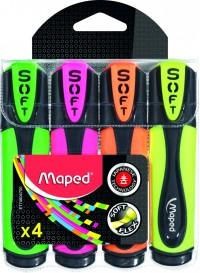 Maped Текстовыделители "Fluo Pep's Ultra Soft", 4 цвета