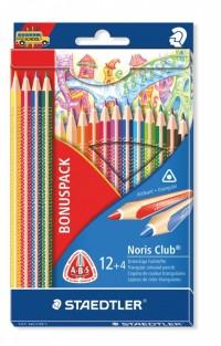 Staedtler Карандаши цветные "Noris Club", 12 цветов + 4 карандаша
