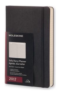 Moleskine Еженедельник "Classic Daily Large", черный, 400 страниц, 130х210 мм