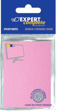 Expert complete Бумага для записей с липким слоем, 100 листов, 76x51 мм, розовая
