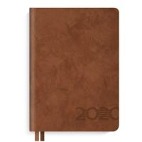 Феникс + Ежедневник датированный на 2020 год "Джинс делавэ", коричневый, А6+, 176 листов