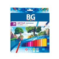 BG (Би Джи) Карандаши цветные &quot;Tropic&quot;, 24 цвета