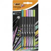 BIC Ручки капилярные &quot;Intensity Pastel&quot;, 6 цветов