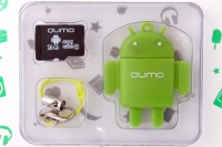 QUMO microsdhc 16gb class 10 + usb картридер fundroid зеленый