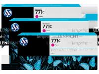 HP B6Y33A 3 картриджа, magenta, № 771C