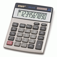 Staff Калькулятор настольный металлический "STF-1110", 10 разрядов