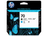 HP Головка печатающая 70 "C9404A", матовый чёрный, голубой