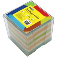 OfficeSpace Блок для записи, 9x9x9 см, пластиковый бокс, цветной, 1000 листов