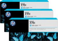 HP Картридж струйный "771C Light Cyan Ink Cartridge B6Y36A", светло-голубой, 3 штуки (количество товаров в комплекте: 3)