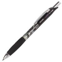 BRAUBERG Ручка гелевая автоматическая "Metropolis Gel", корпус с печатью, узел 0,6 мм, линия 0,4 мм, черная