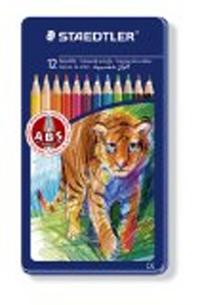 Staedtler Набор цветных карандашей, 12 цветов, металлическая коробка