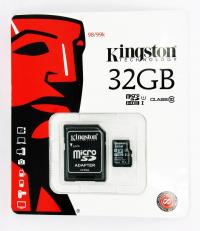 Kingston microsdhc 32gb class 10 + адаптер