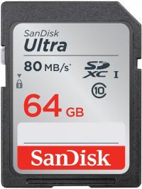 Sandisk Ultra SDXC Class 10 UHS-I 80MB/s 64GB