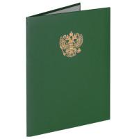 Staff Папка адресная "Герб России", бумвинил, А4, цвет зеленый