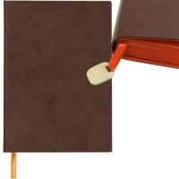 Index Ежедневник недатированный "Colourplay", А5, 128 листов, линия, оранжевый срез, коричневая обложка