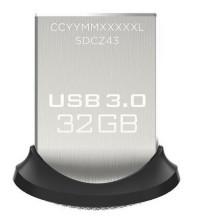 Sandisk Флеш-диск "Ultra Fit", 32 Гб (USB 3.0, цвет: черный)
