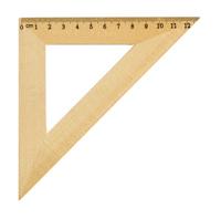 Action! Треугольник деревянный 45°, 12 см