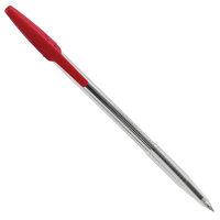 Index Ручка шариковая "I-Note", пластиковый прозрачный корпус, 0,5 мм, красная