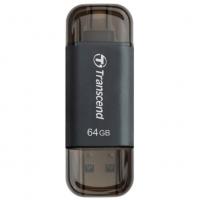 Transcend JetDrive Go 300 64Гб, Черный, металл, USB 3.1