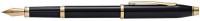 Cross Перьевая ручка "Century II Black lacquer", черный лак с позолотой 23К, перо М