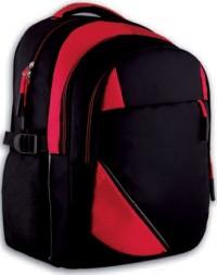 Феникс + Рюкзак молодежный, черный с красным, 45х30х17 см