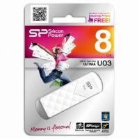 Silicon Power 8gb ultima u03 белый sp008gbuf2u03v1w